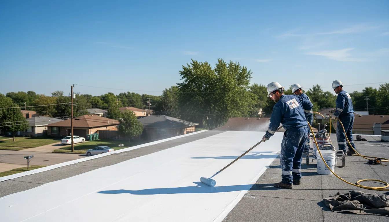 Commercial roof coating in Wiggins, CO near me